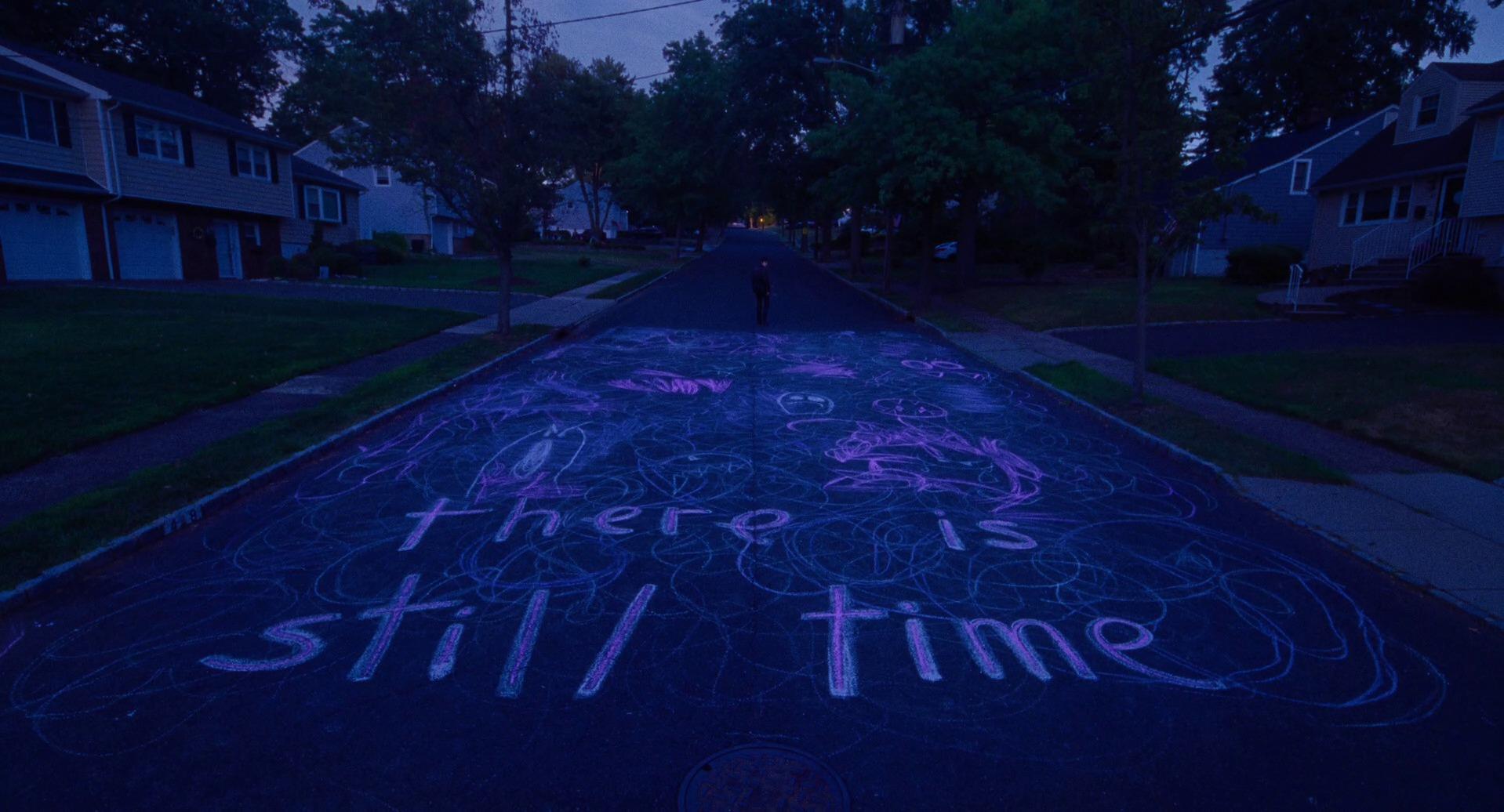 'there is still time' written in chalk